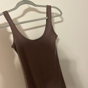 Ribbed mid length dress